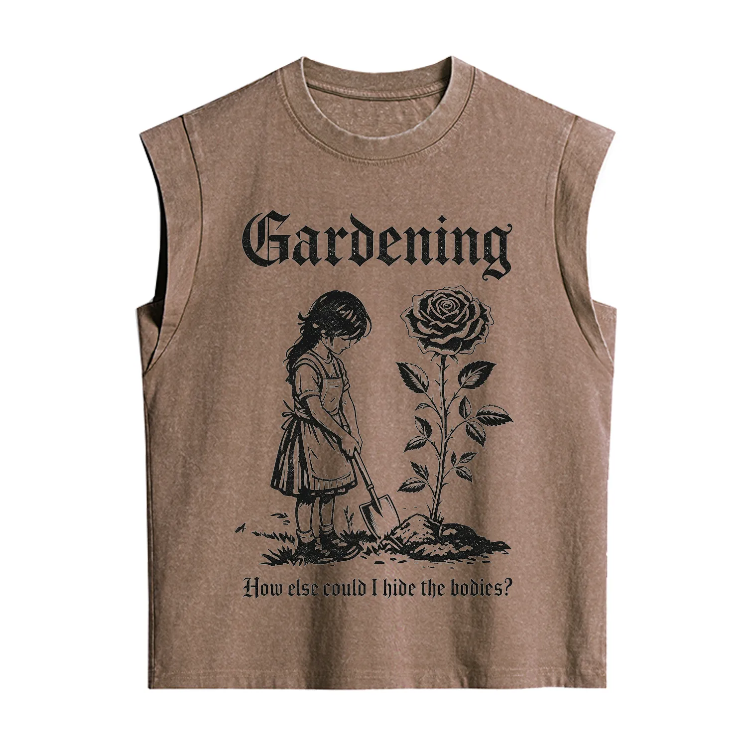Purplehecate Gardening How Else Could I Hide the Bodies Vintage Washed Tank