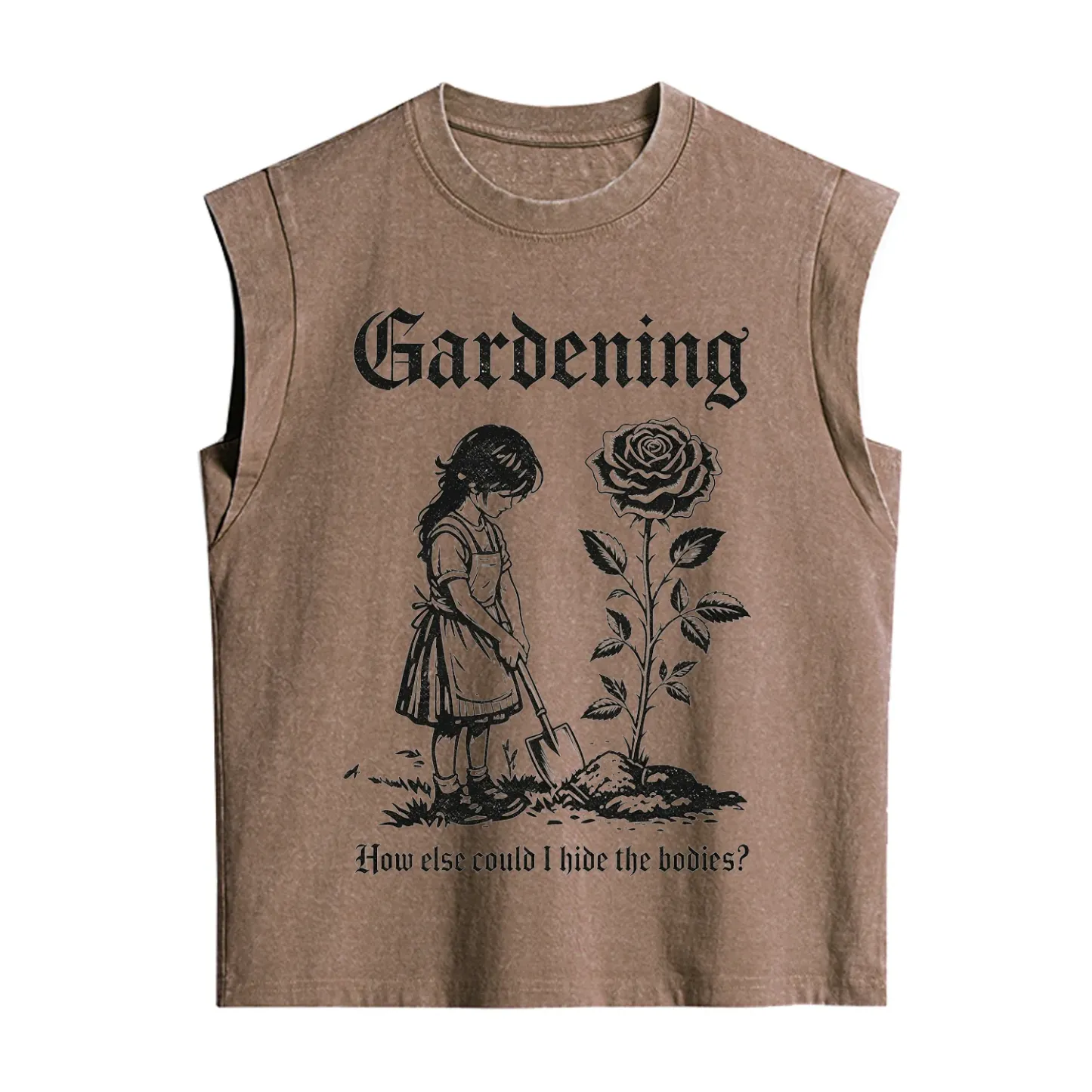 Purplehecate Gardening How Else Could I Hide the Bodies Vintage Washed Tank