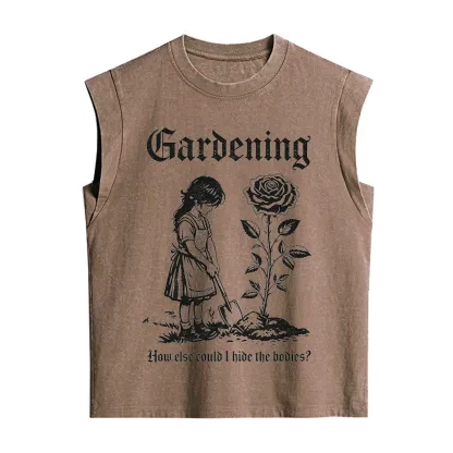 Purplehecate Gardening How Else Could I Hide the Bodies Vintage Washed Tank