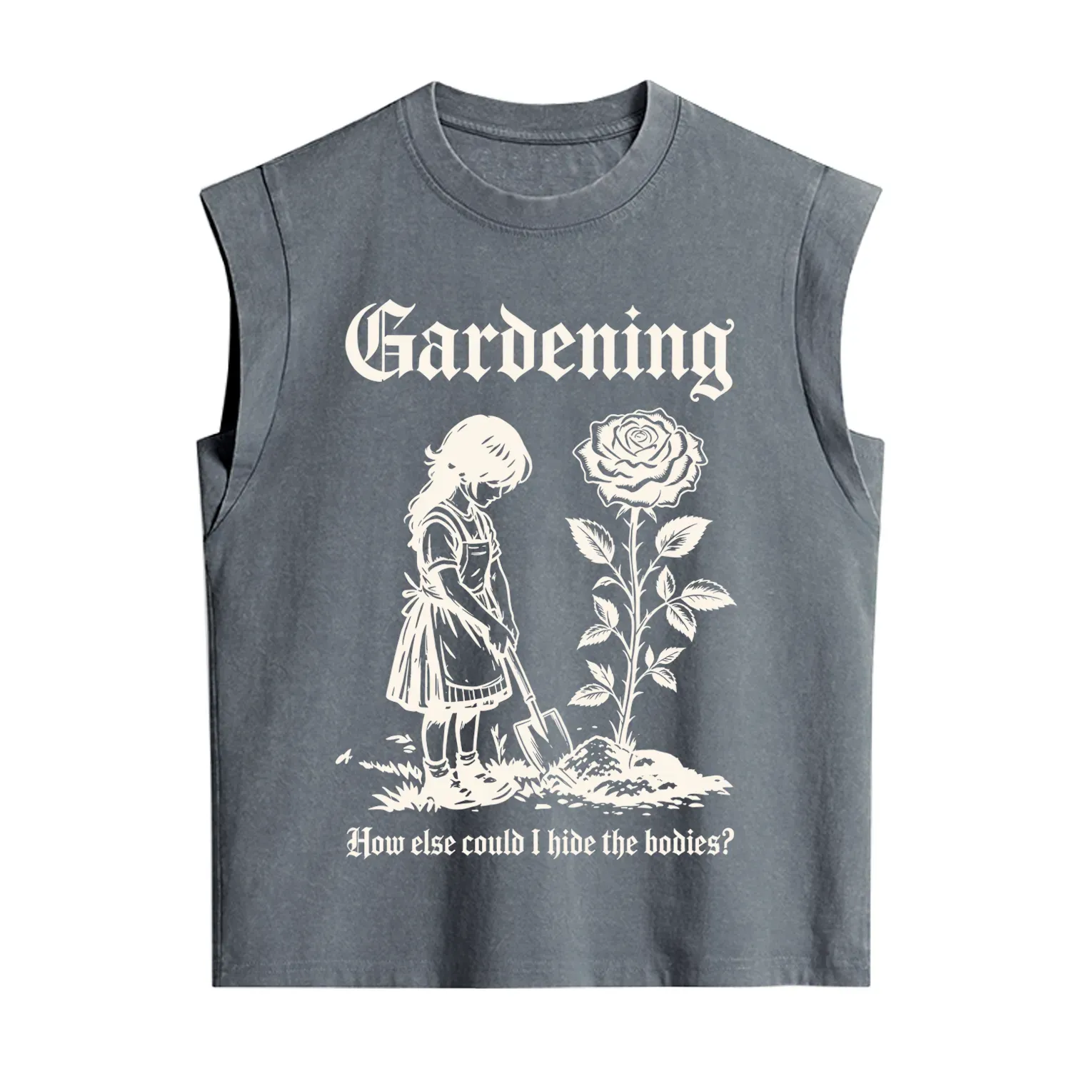 Purplehecate Gardening How Else Could I Hide the Bodies Vintage Washed Tank