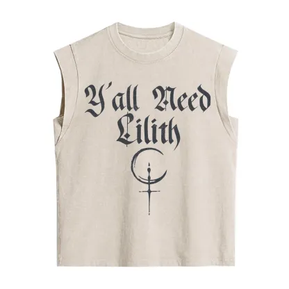 Purplehecate Y'all Need Lilith Vintage Washed Tank