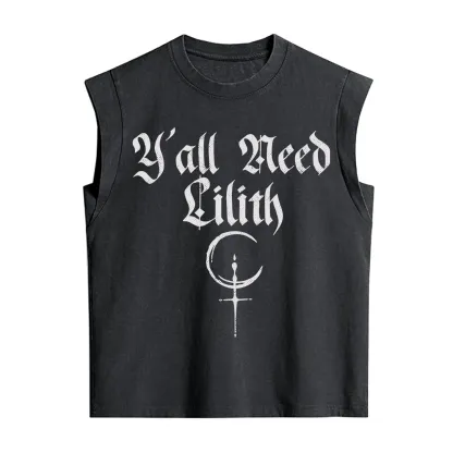 Purplehecate Y'all Need Lilith Vintage Washed Tank