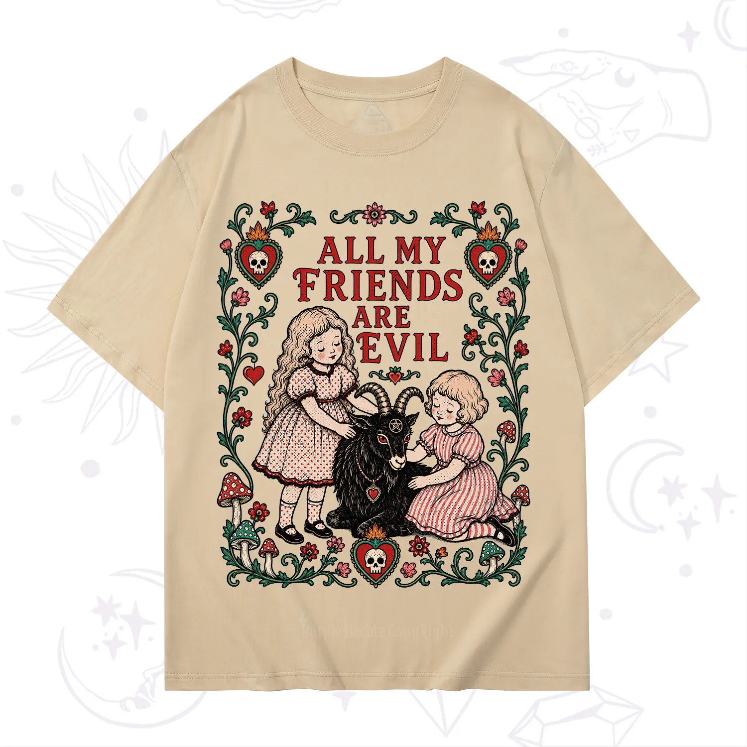 Purplehecate All My Friends Are Evil T-Shirt