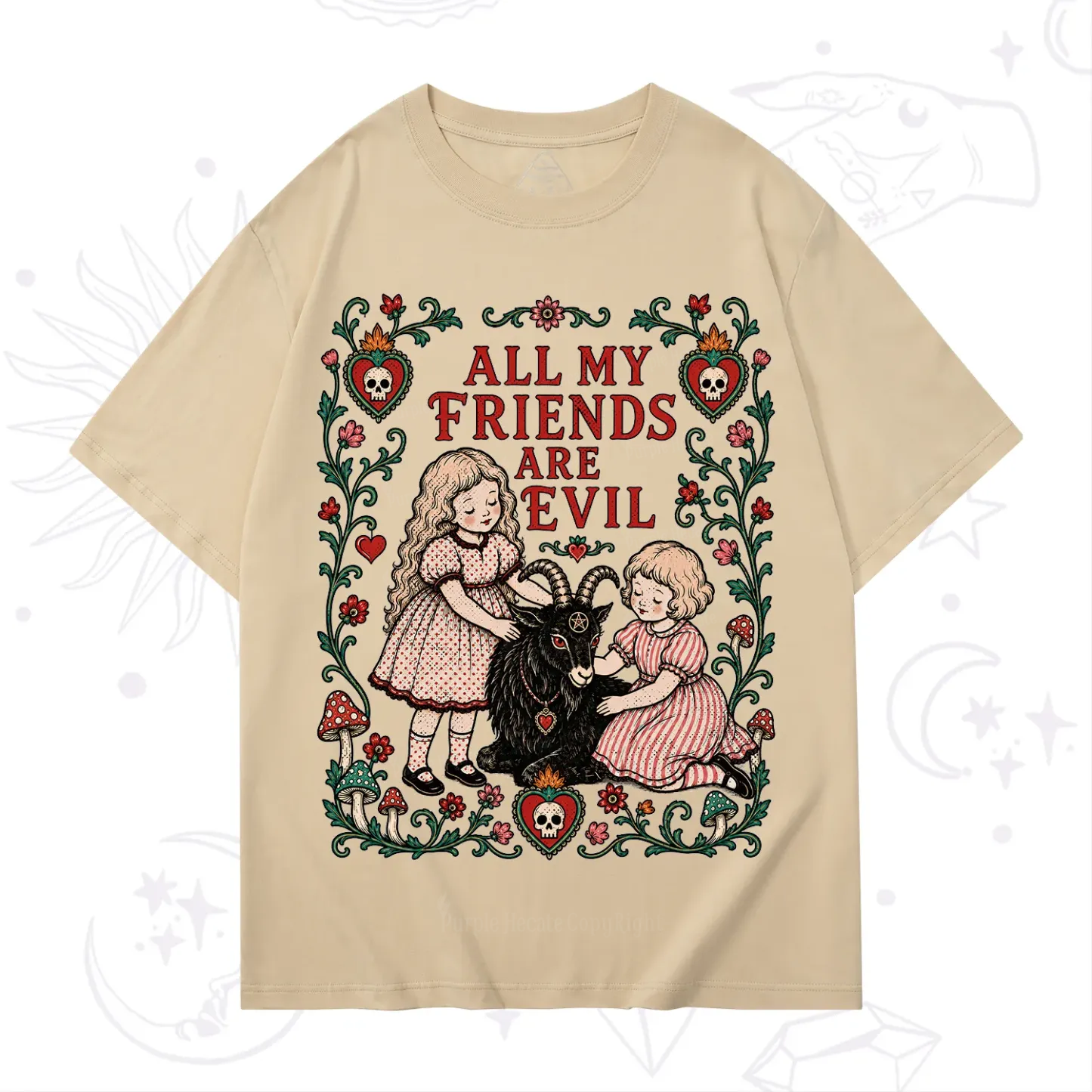 Purplehecate All My Friends Are Evil T-Shirt
