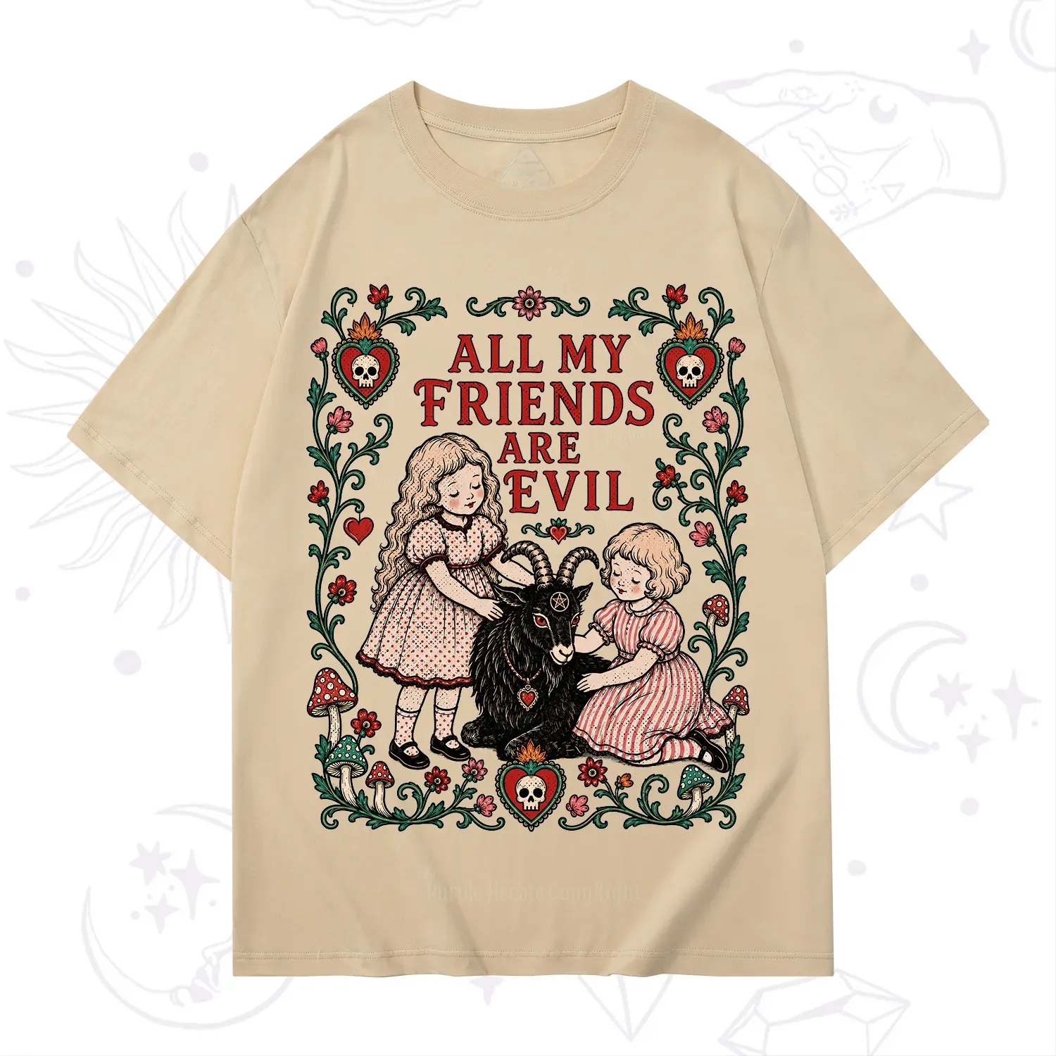 Purplehecate All My Friends Are Evil T-Shirt