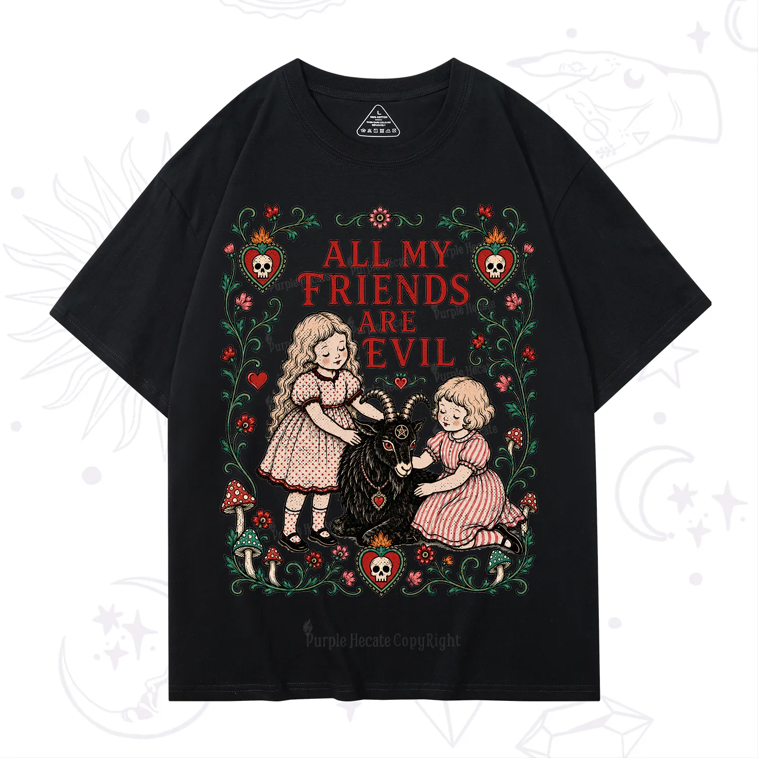 Purplehecate All My Friends Are Evil T-Shirt