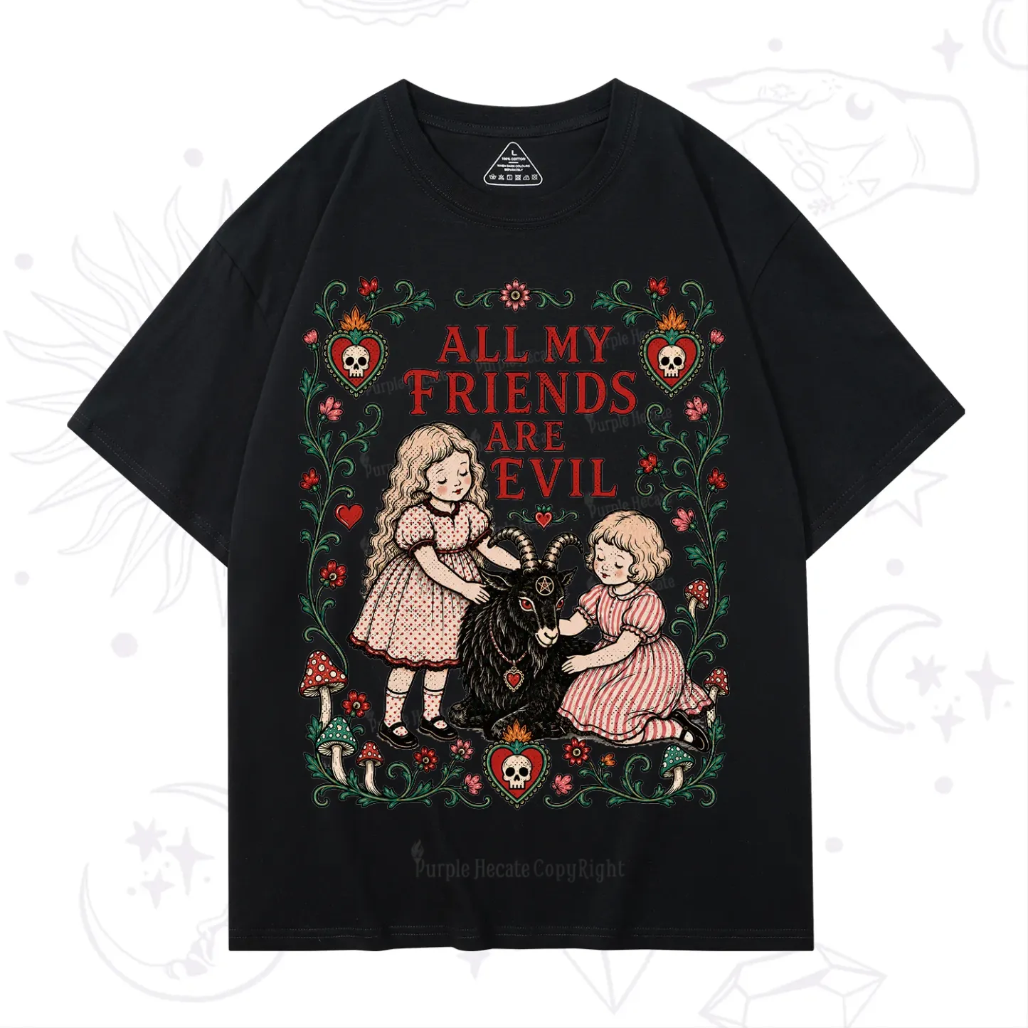 Purplehecate All My Friends Are Evil T-Shirt