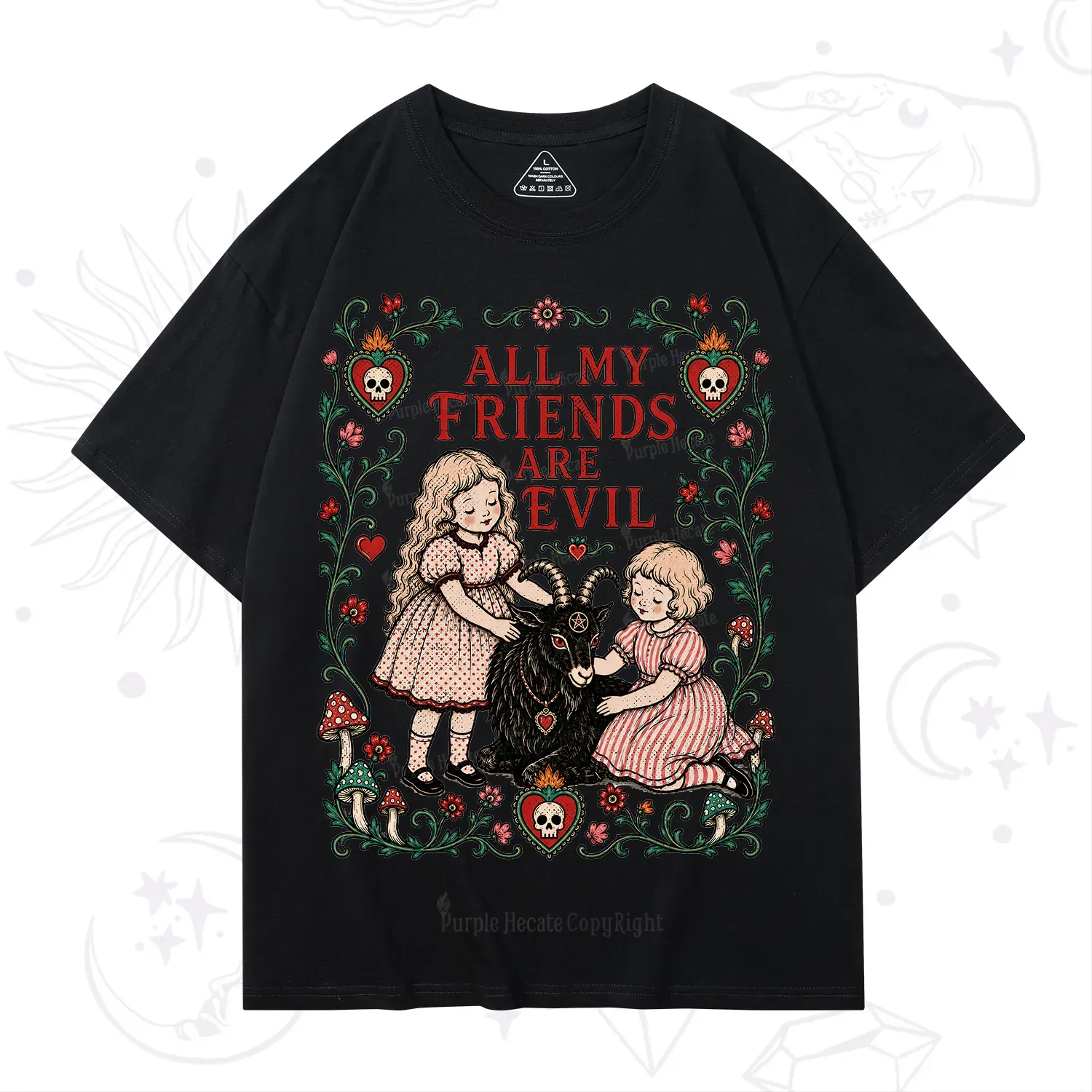 Purplehecate All My Friends Are Evil T-Shirt