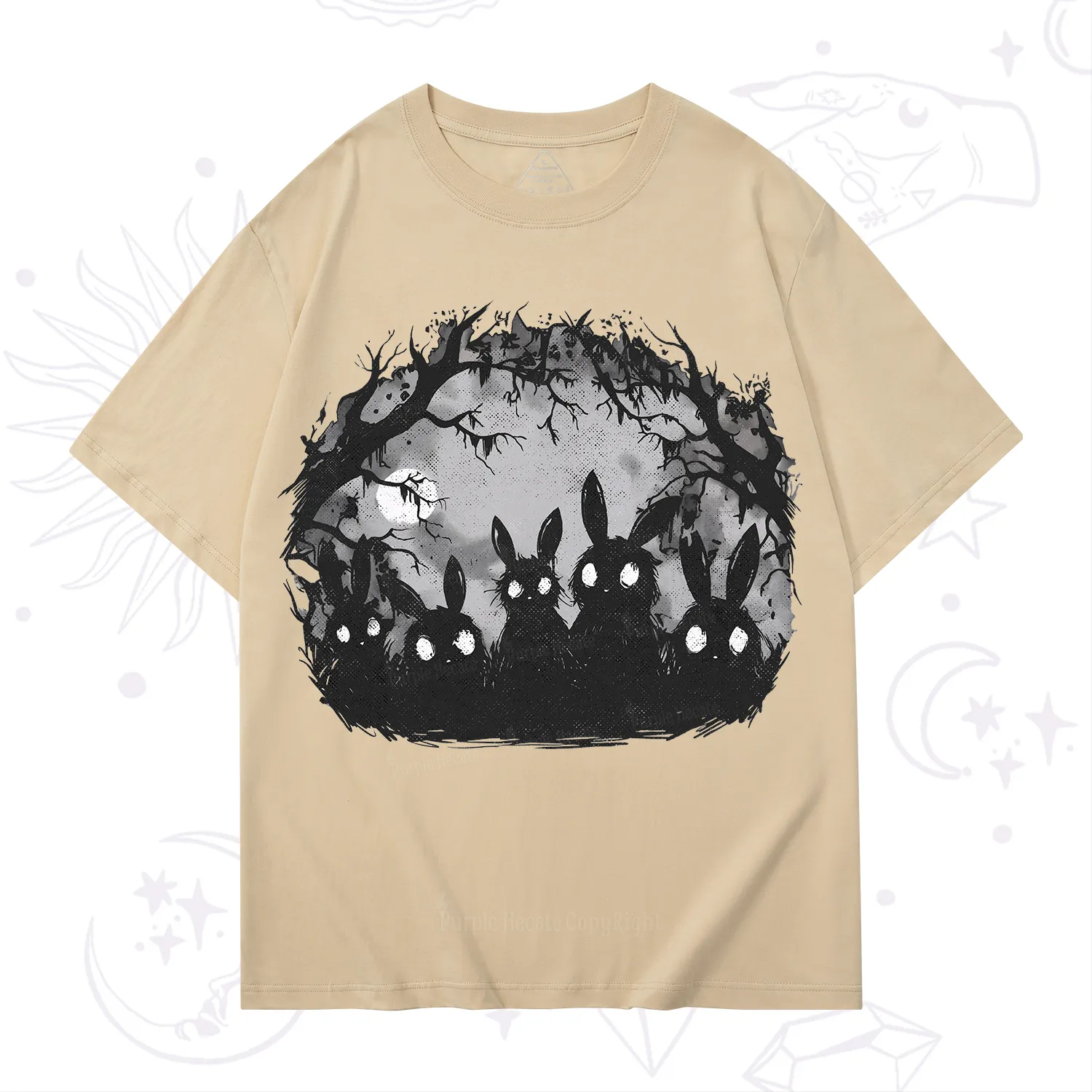 Purplehecate Creepy Weirdcore Bunny T-Shirt