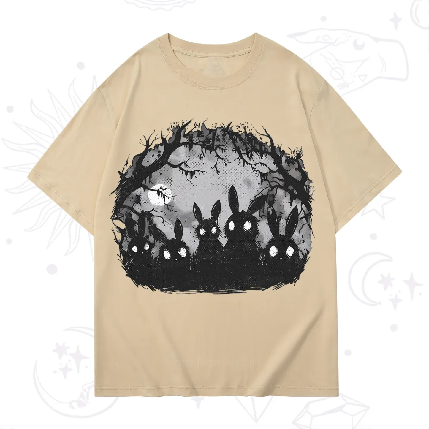 Purplehecate Creepy Weirdcore Bunny T-Shirt
