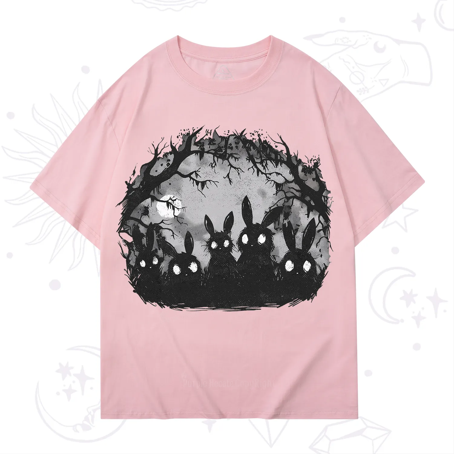 Purplehecate Creepy Weirdcore Bunny T-Shirt
