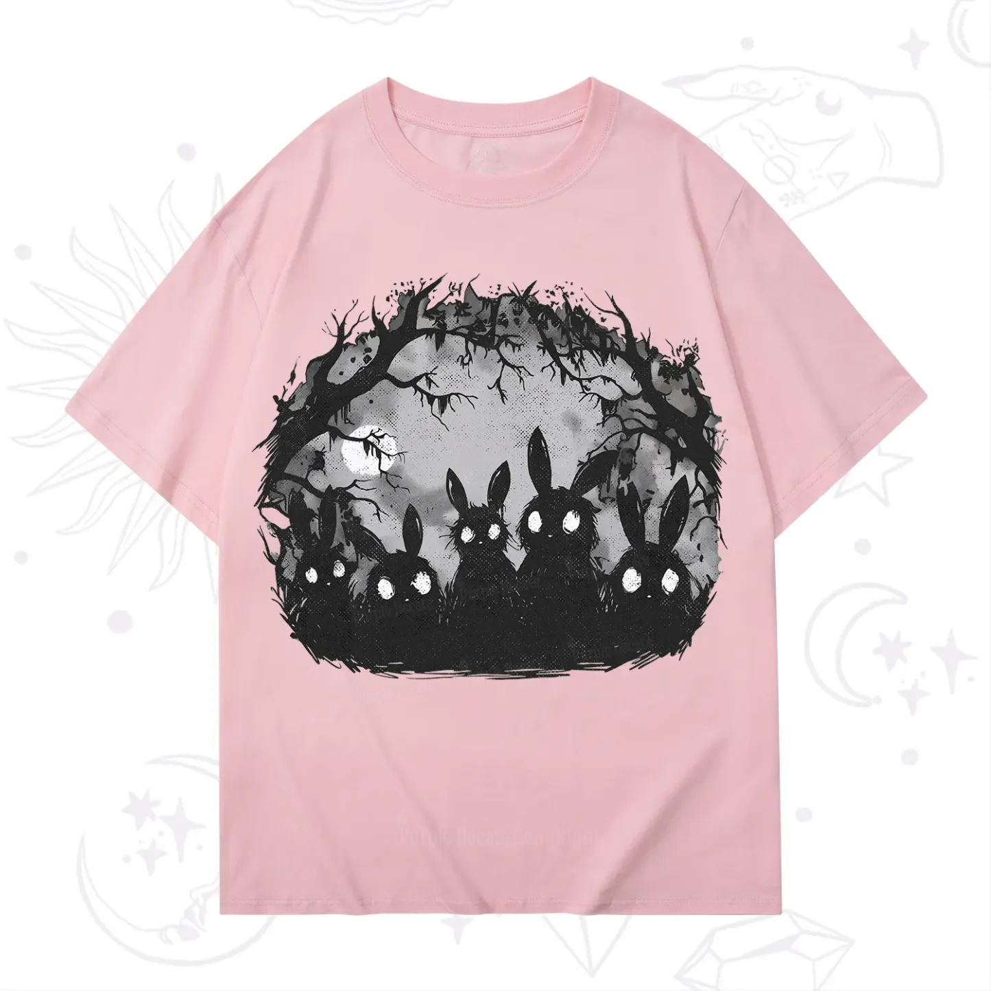 Purplehecate Creepy Weirdcore Bunny T-Shirt