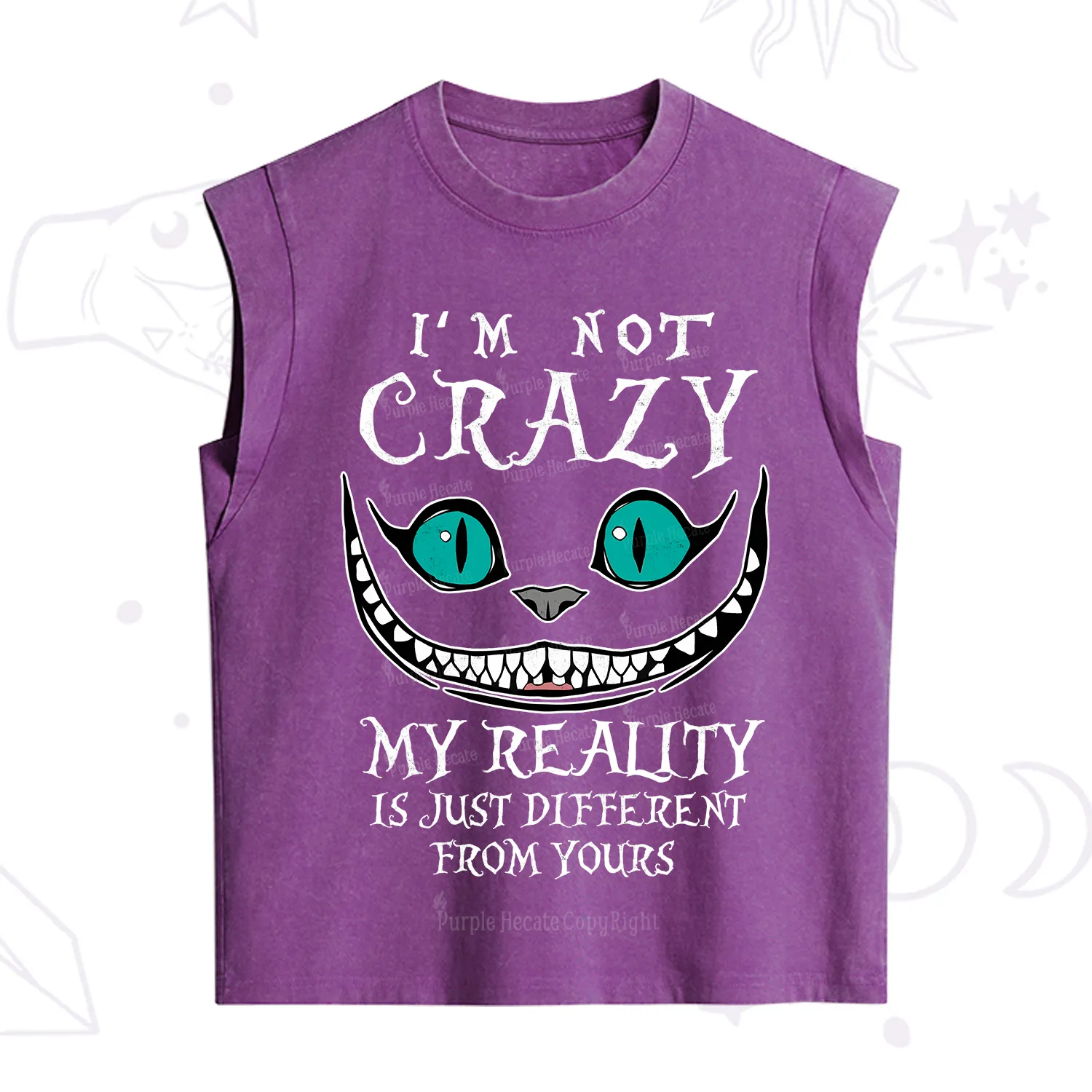Purplehecate I'm Not Crazy My Reality Is Just Vintage Washed Tank
