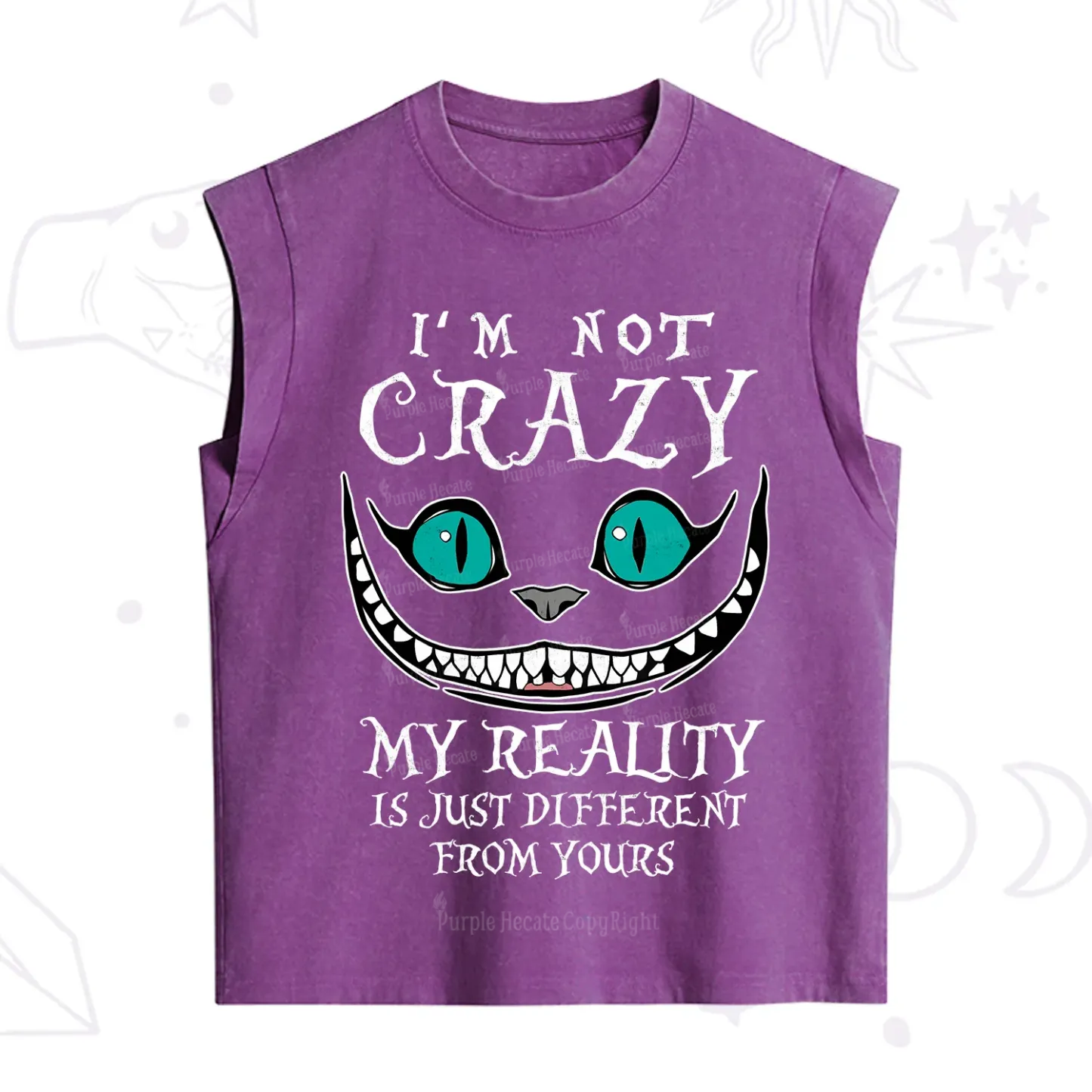 Purplehecate I'm Not Crazy My Reality Is Just Vintage Washed Tank