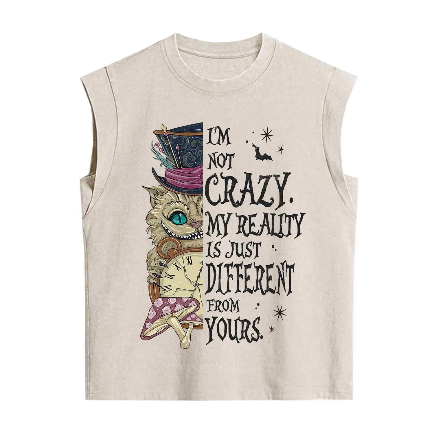 Purplehecate I'm Not Crazy My Reality Is Just Different From Vintage Washed Tank