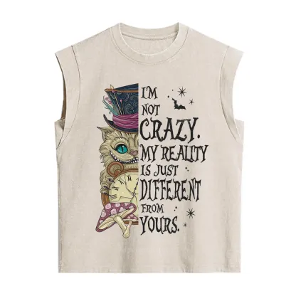 Purplehecate I'm Not Crazy My Reality Is Just Different From Vintage Washed Tank