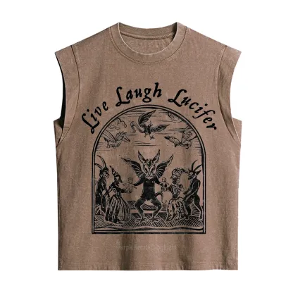 Purplehecate Live Laugh Lucifer Vintage Washed Tank