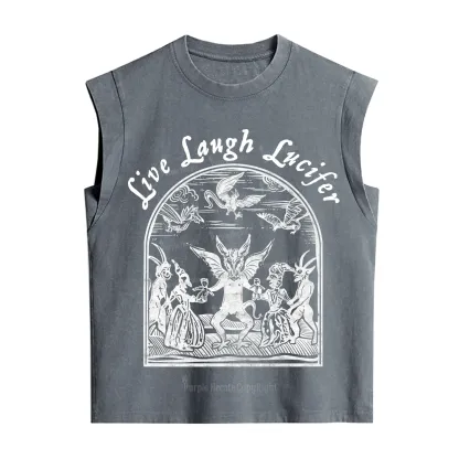 Purplehecate Live Laugh Lucifer Vintage Washed Tank