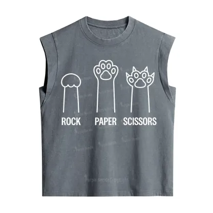 [Copy]Purplehecate Black Cat Vintage Washed Tank