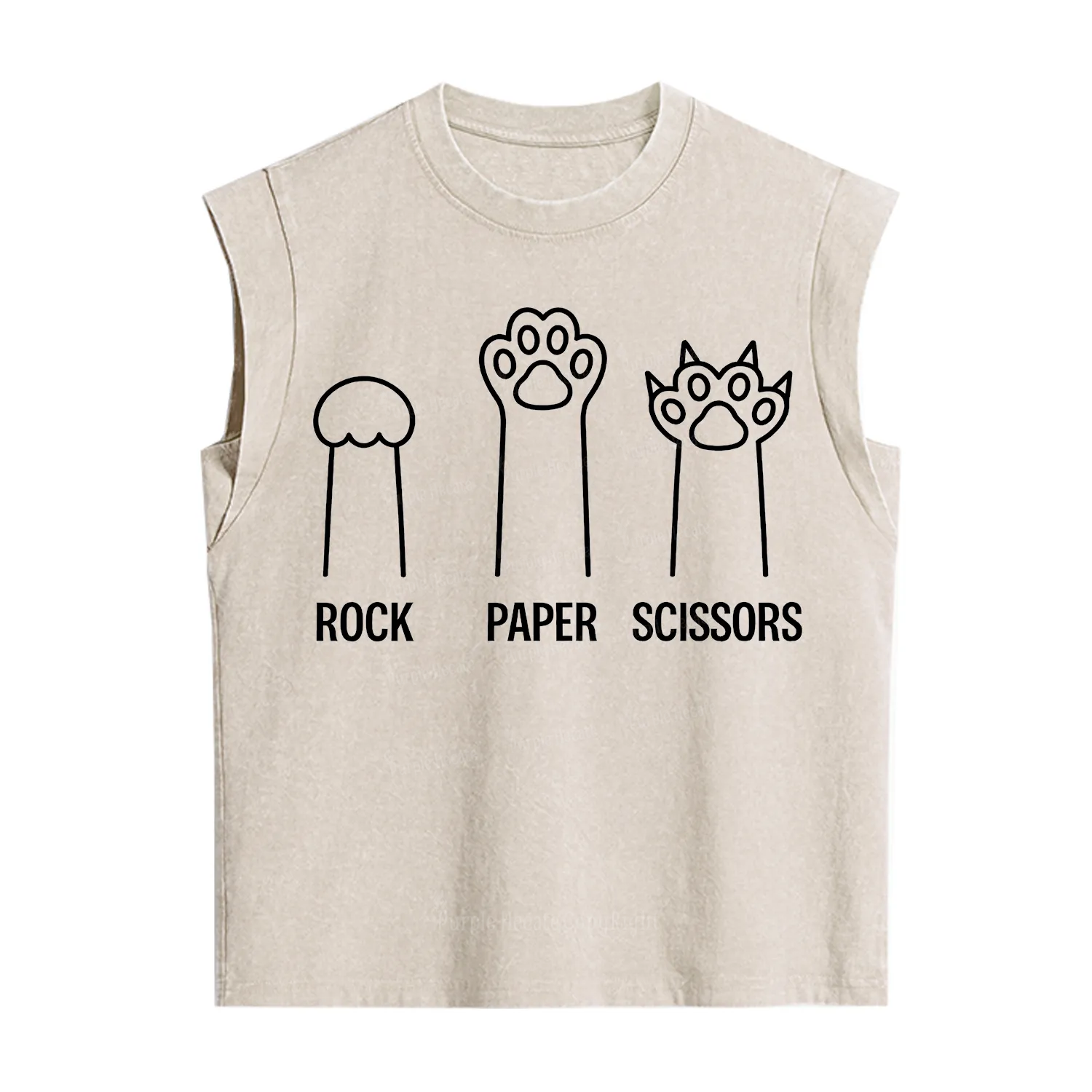 [Copy]Purplehecate Black Cat Vintage Washed Tank