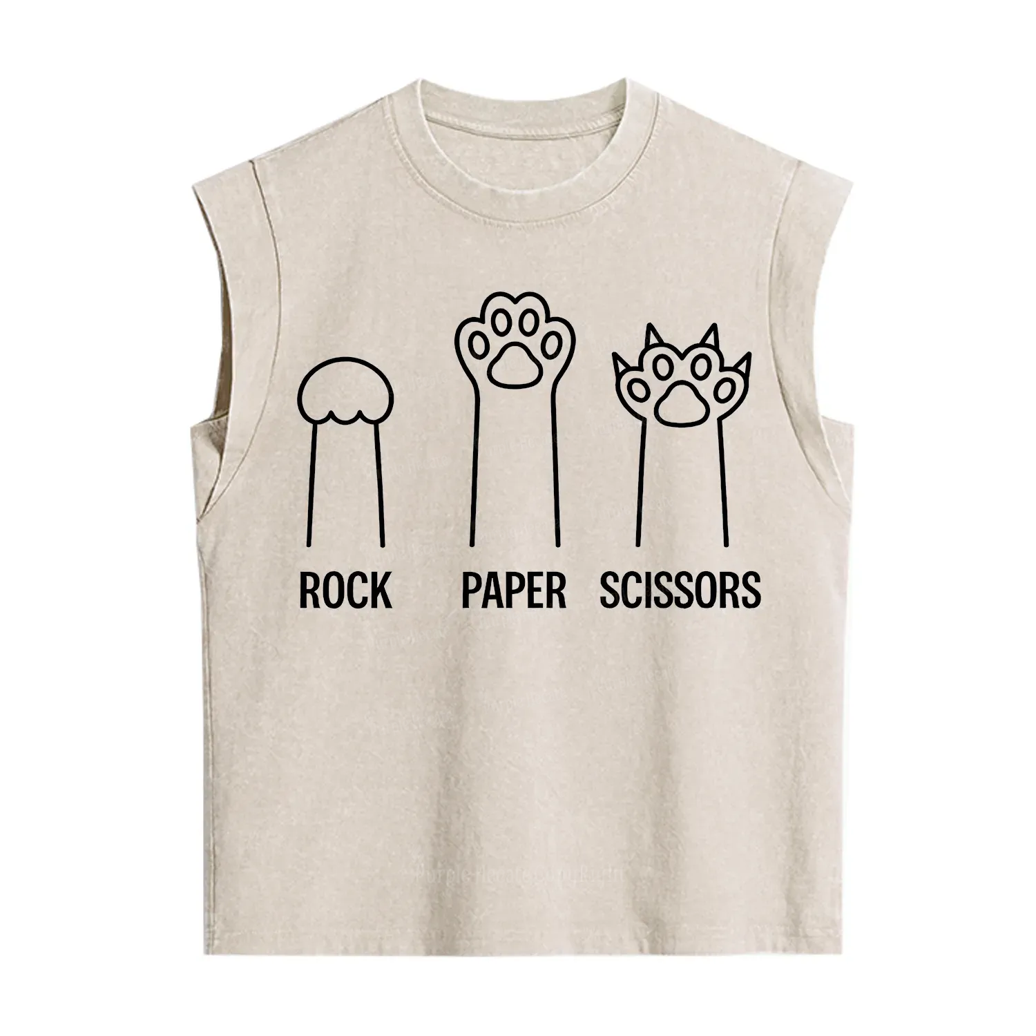 [Copy]Purplehecate Black Cat Vintage Washed Tank
