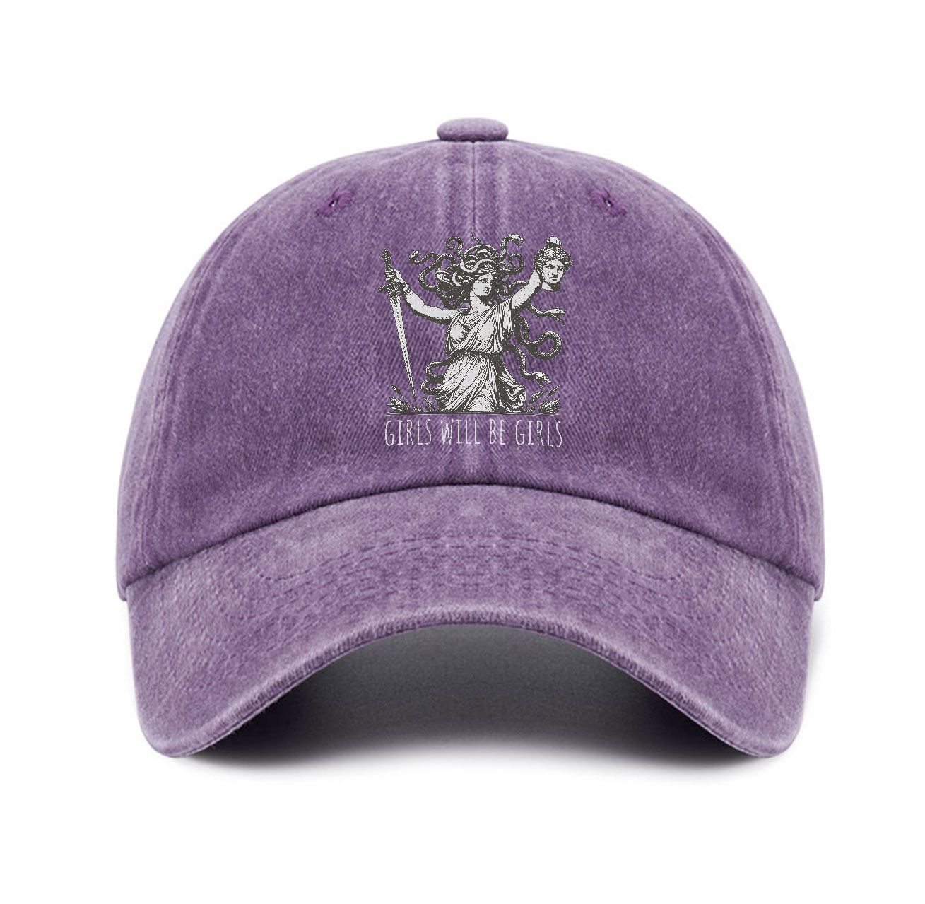 Purplehecate Girls Will Be Girls Medusa Baseball Cap