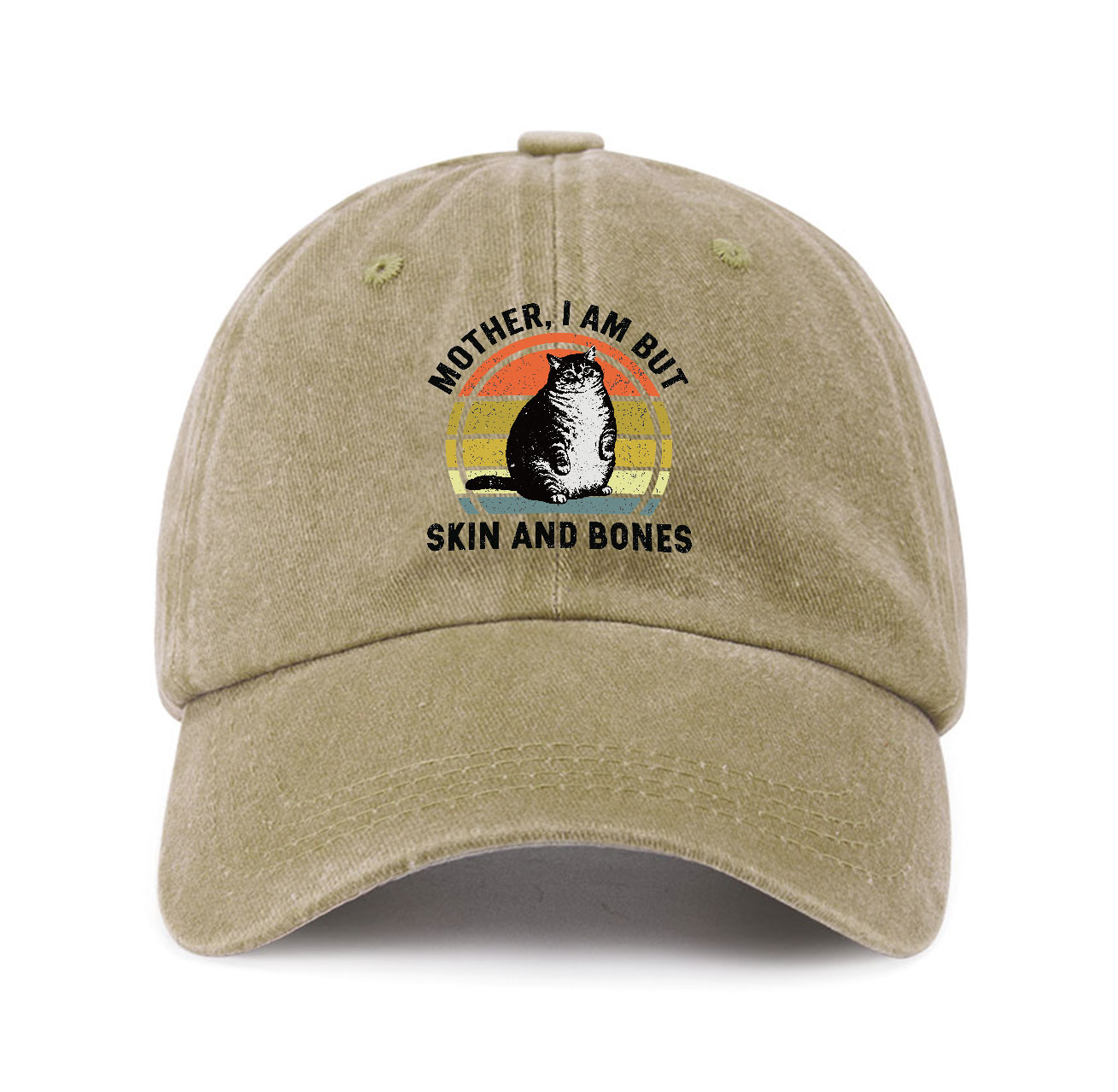 Purplehecate Mother I Am But Skin And Bones Funny Cat Baseball Cap