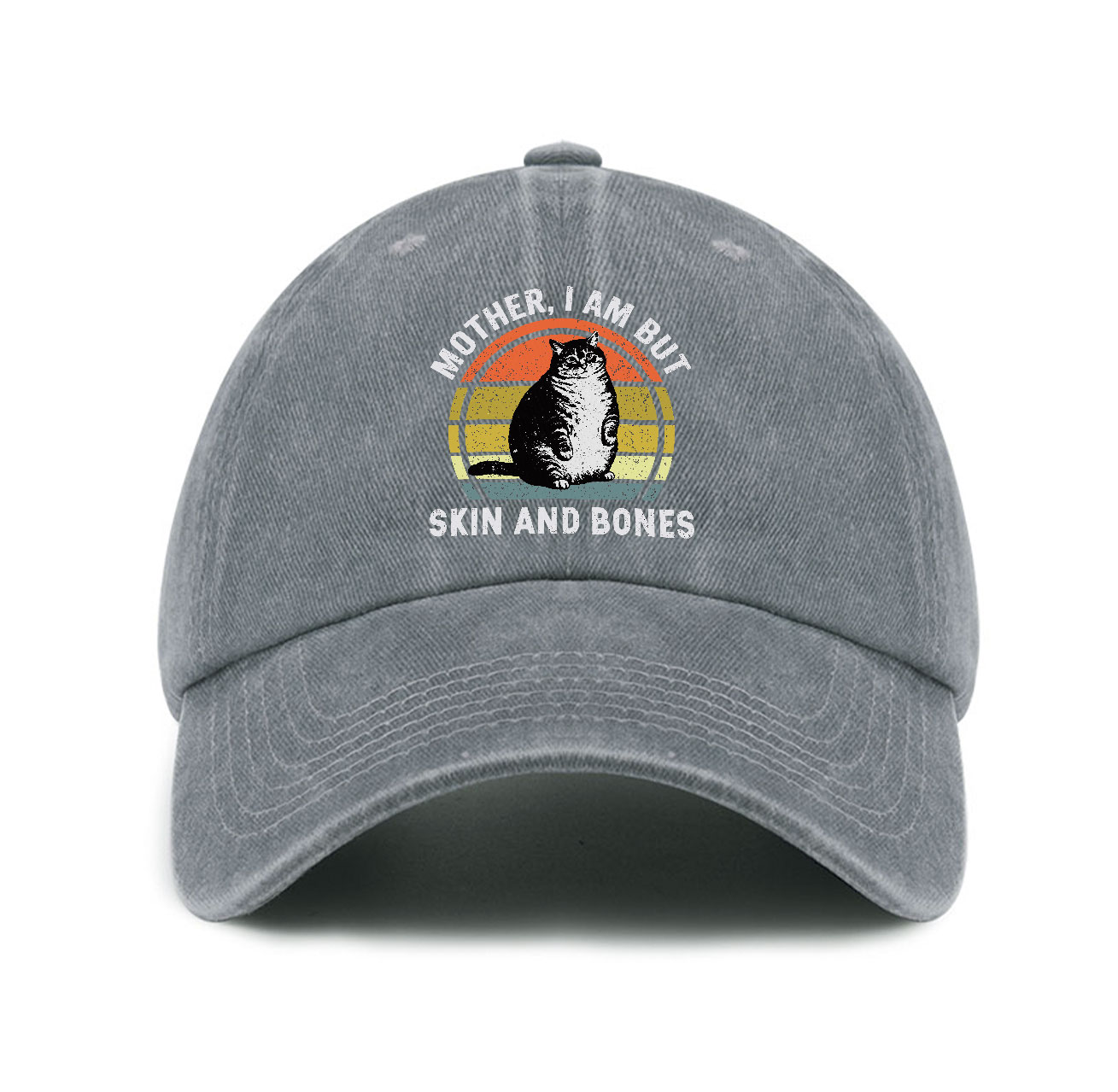 Purplehecate Mother I Am But Skin And Bones Funny Cat Baseball Cap