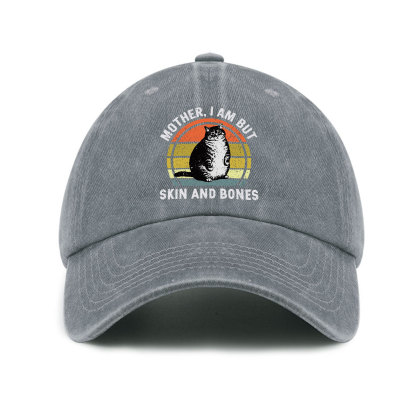 Purplehecate Mother I Am But Skin And Bones Funny Cat Baseball Cap