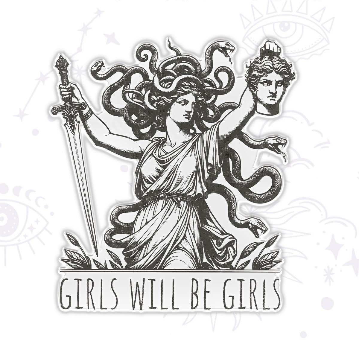 Purplehecate Girls Will Be Girls Medusa Magnet