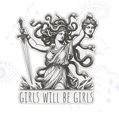 Purplehecate Girls Will Be Girls Medusa Magnet