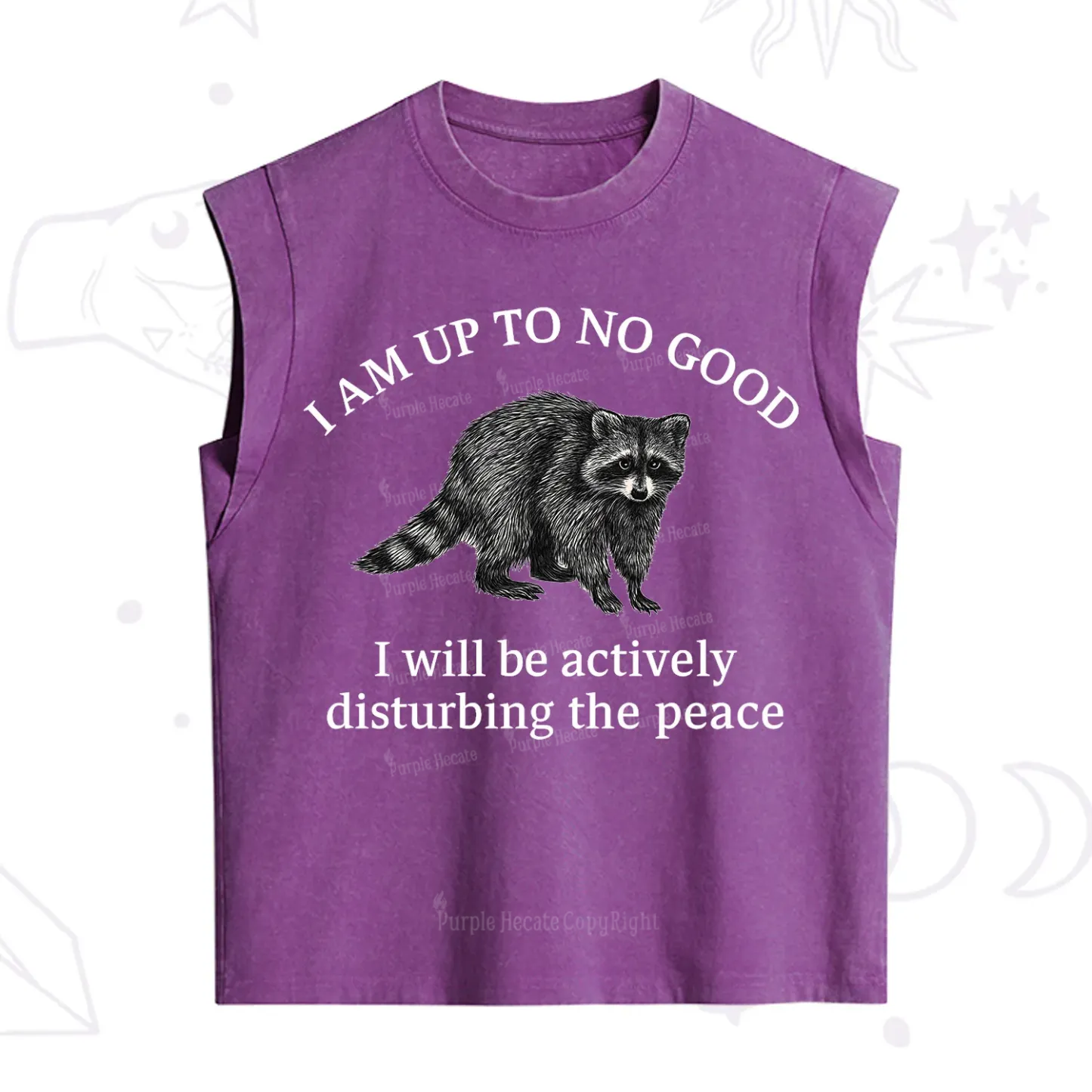 [Copy]Purplehecate Live Weird Fake Your Death Vintage Washed Tank