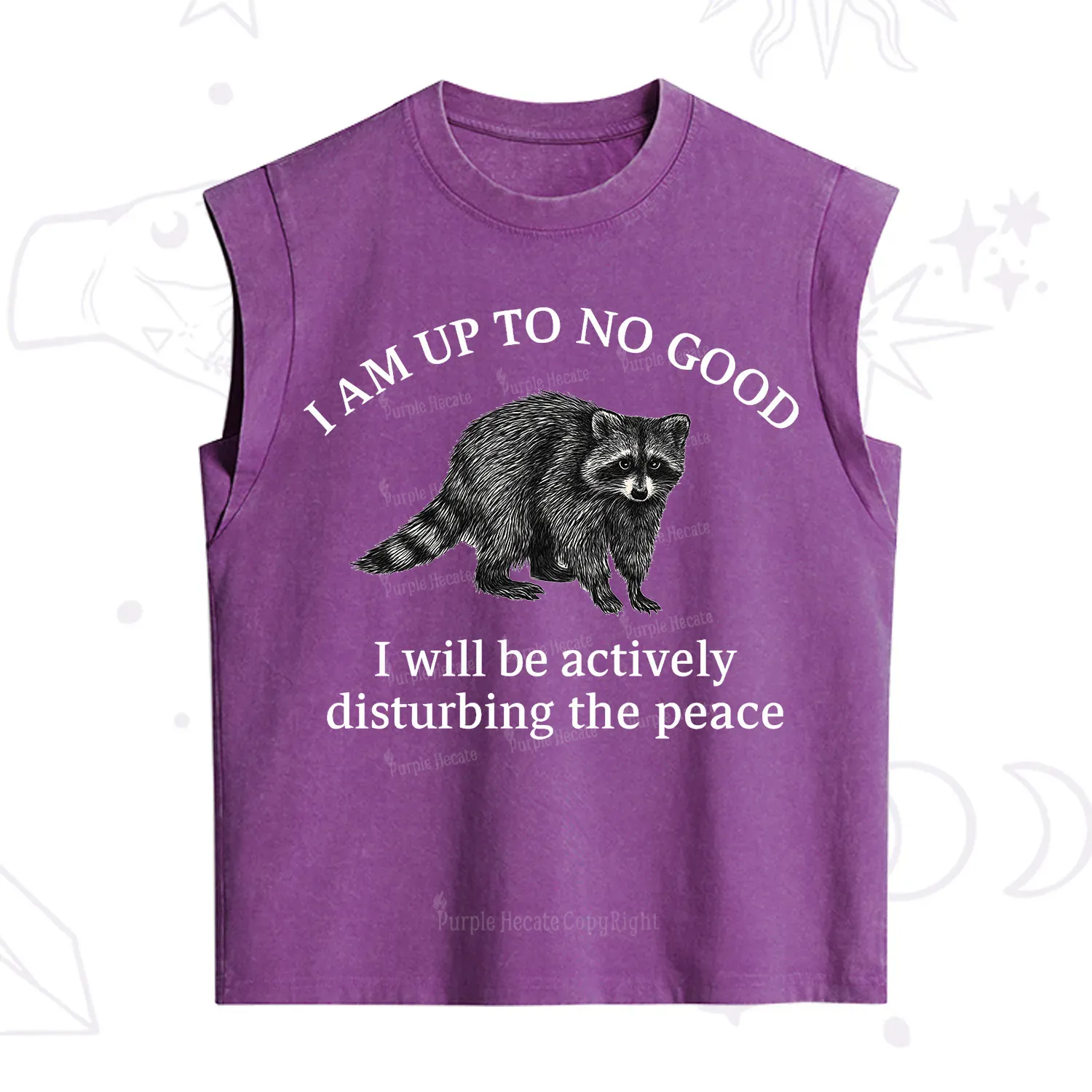 [Copy]Purplehecate Live Weird Fake Your Death Vintage Washed Tank