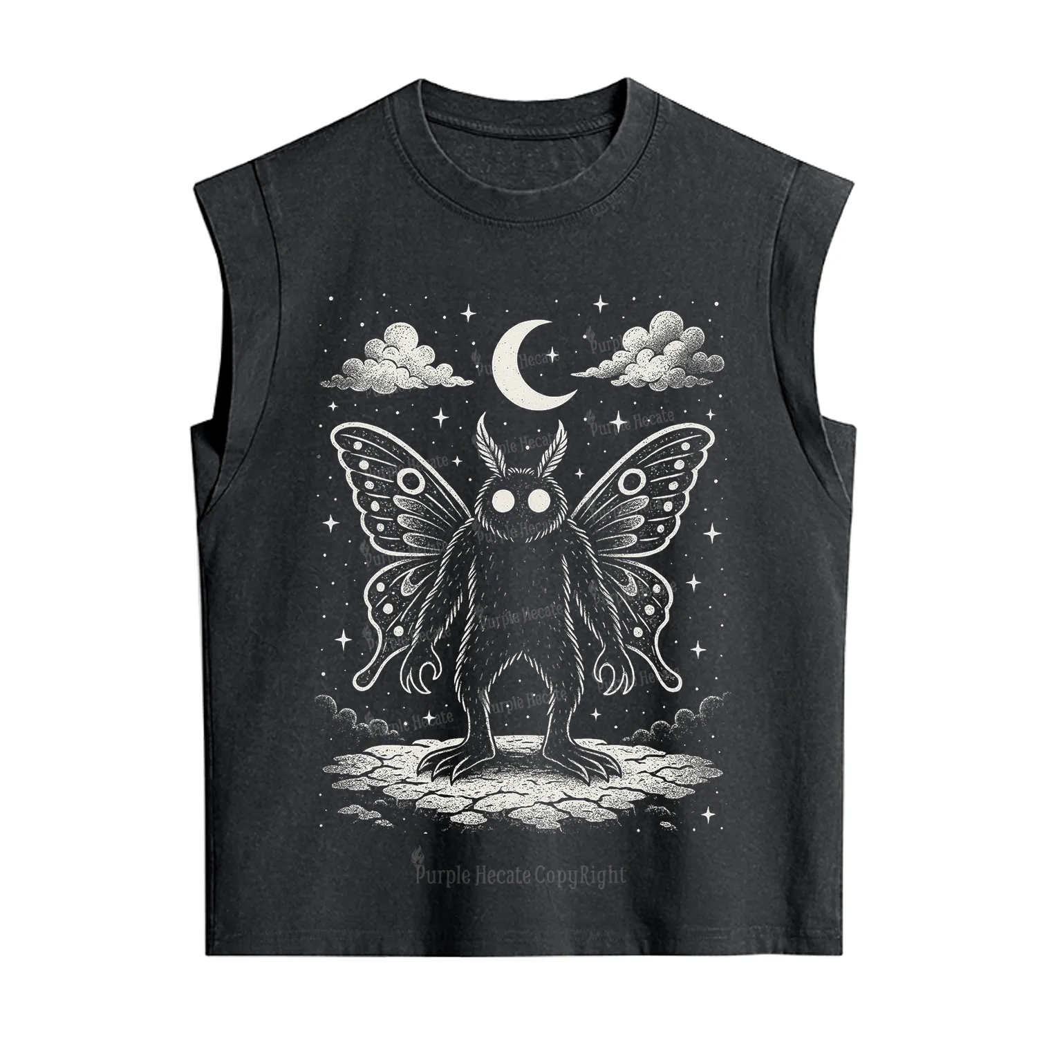 [Copy]Purplehecate Trash Raccoon Backyard Wildlife Vintage Washed Tank