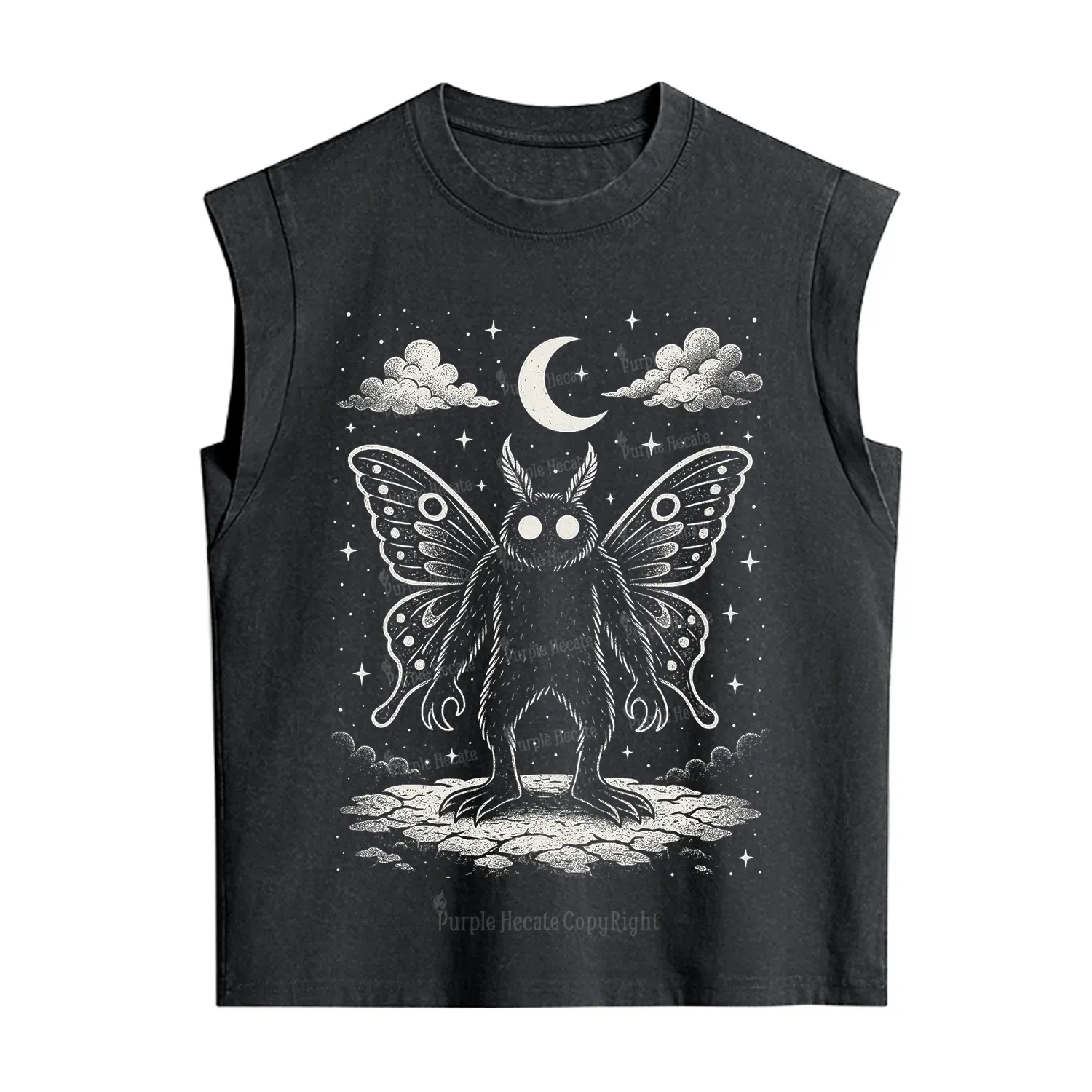 [Copy]Purplehecate Trash Raccoon Backyard Wildlife Vintage Washed Tank