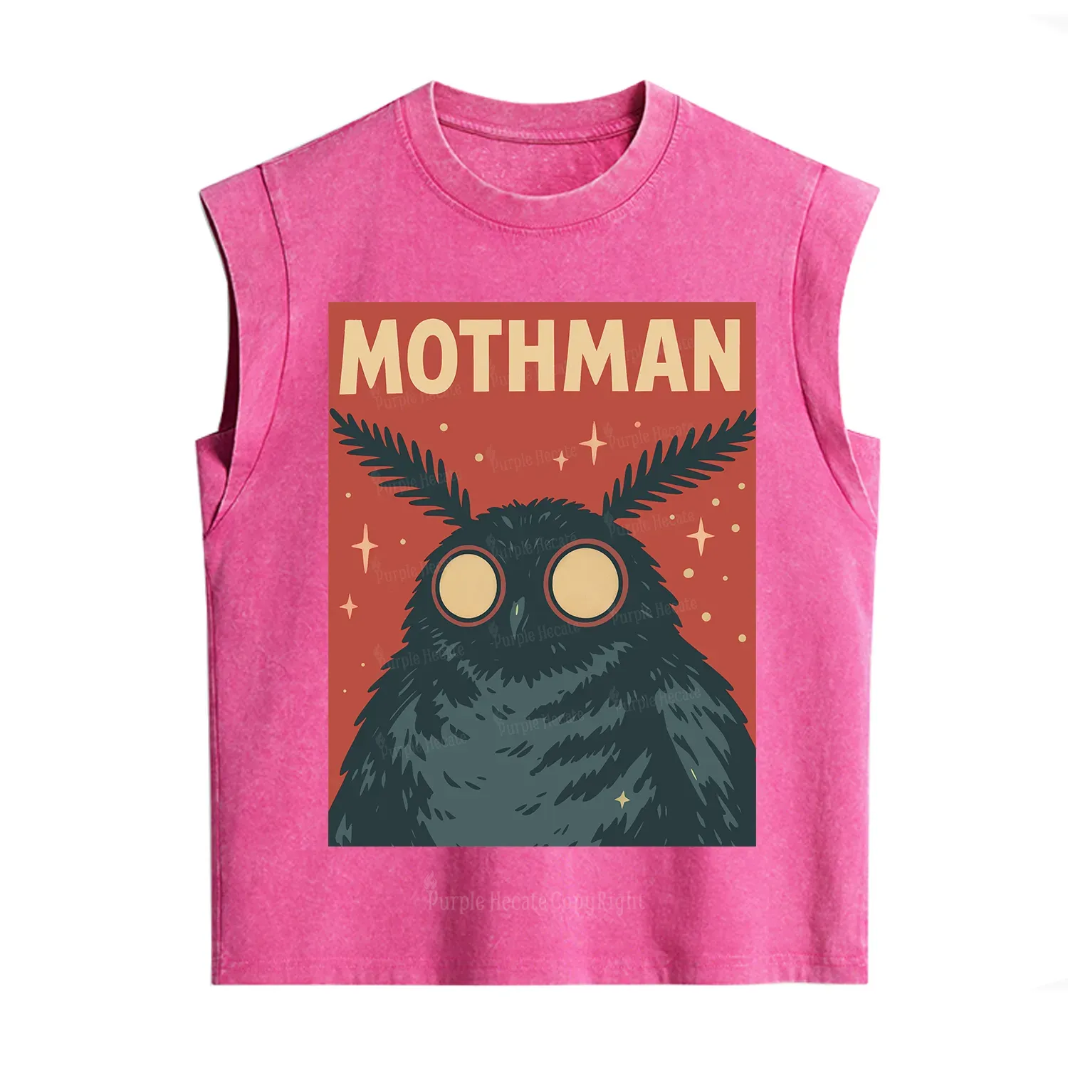 Purplehecate Mothman Vintage Washed Tank