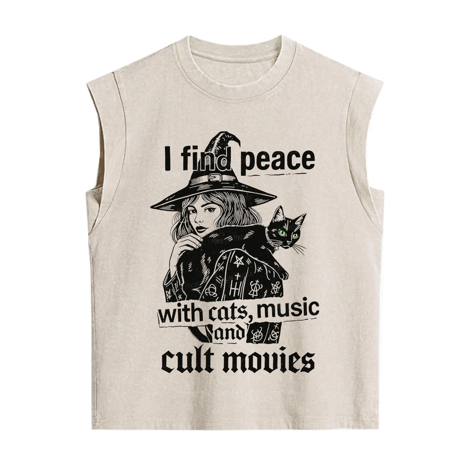 [Copy]Purplehecate Mothman Vintage Washed Tank