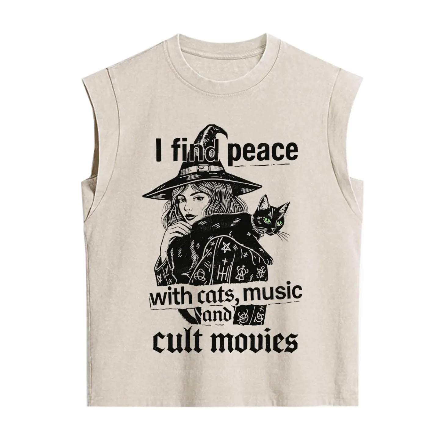 [Copy]Purplehecate Mothman Vintage Washed Tank