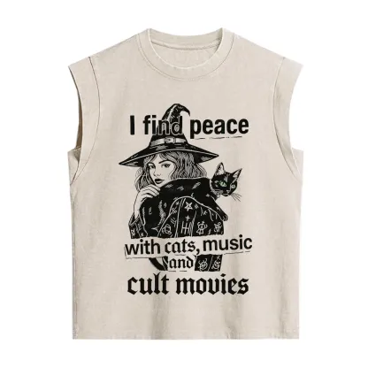 [Copy]Purplehecate Mothman Vintage Washed Tank