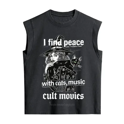 [Copy]Purplehecate Mothman Vintage Washed Tank