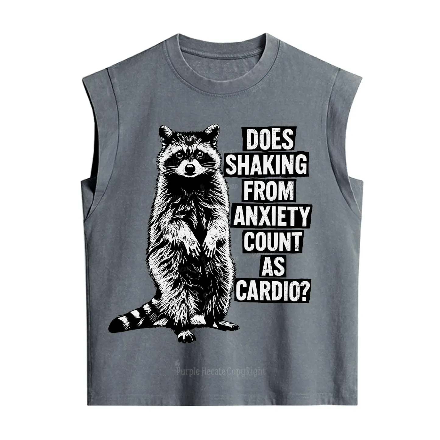 Purplehecate Does Shaking From Anxiety Count As Cardio Vintage Washed Tank