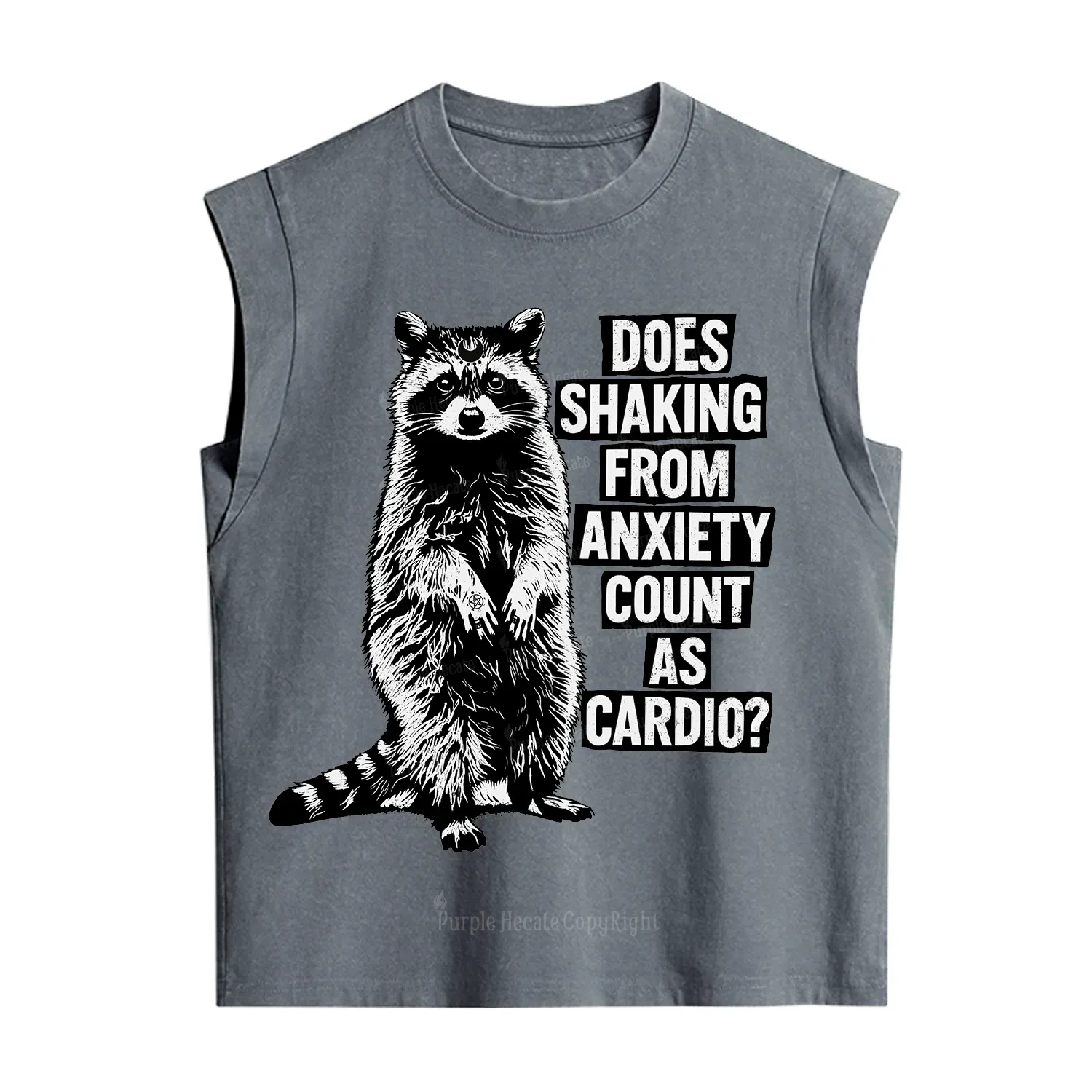 Purplehecate Does Shaking From Anxiety Count As Cardio Vintage Washed Tank