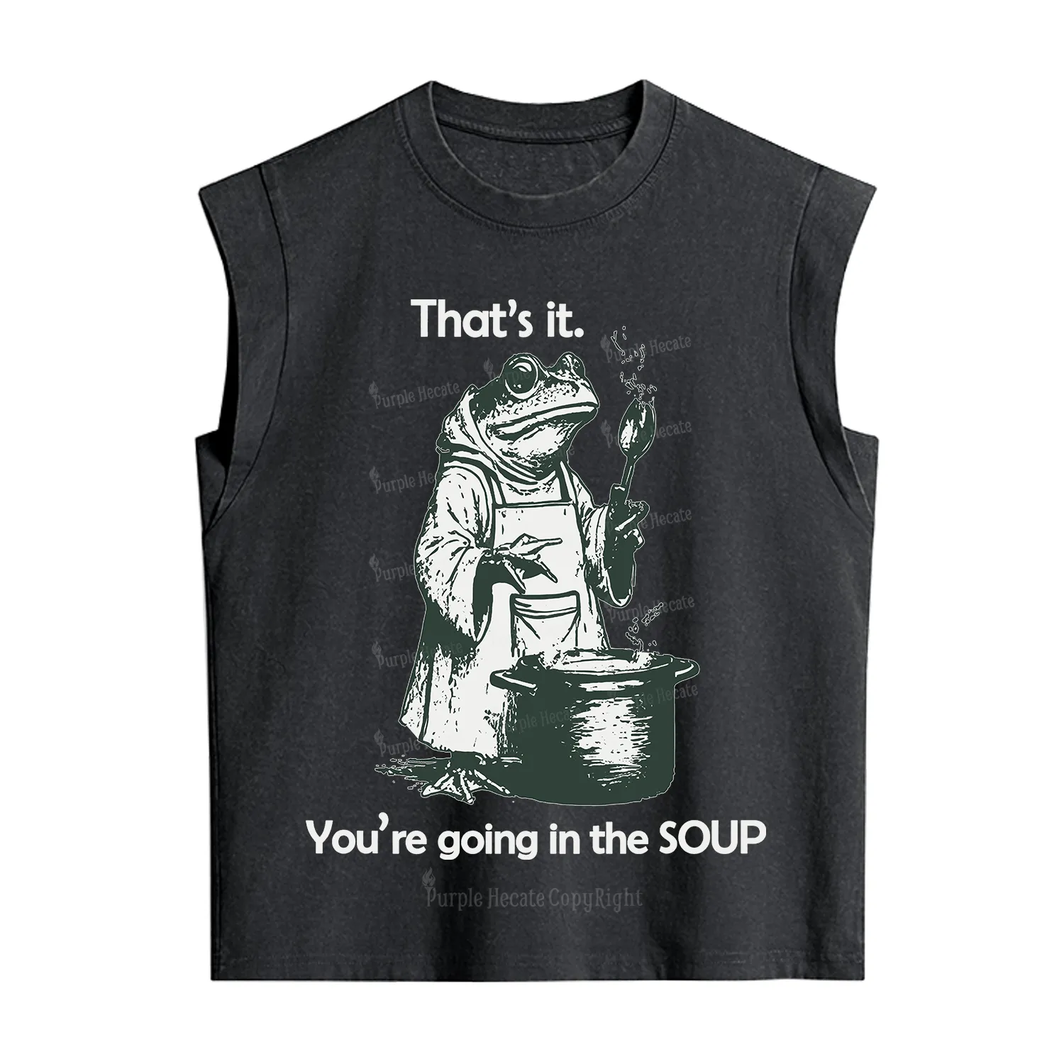Purplehecate That's It You're Going in the Soup Vintage Washed Tank