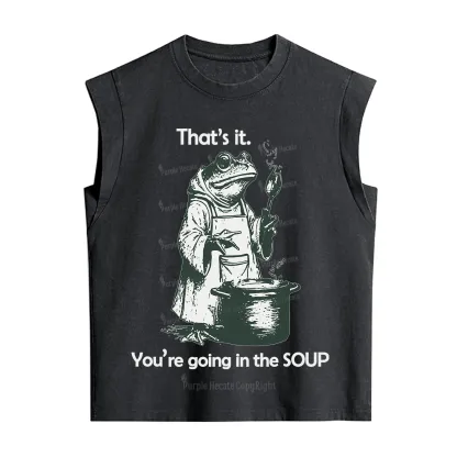 Purplehecate That's It You're Going in the Soup Vintage Washed Tank