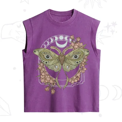 Purplehecate Luna Moth Vintage Washed Tank