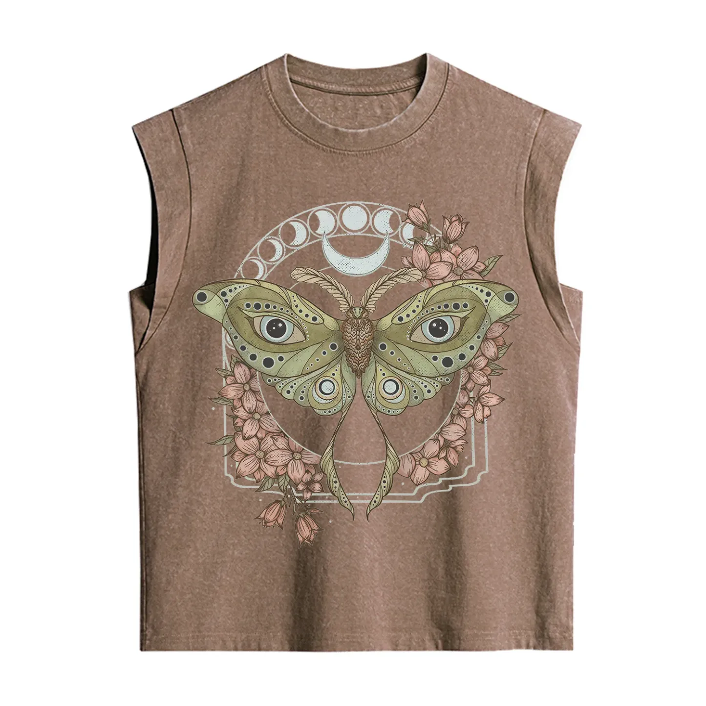 Purplehecate Luna Moth Vintage Washed Tank