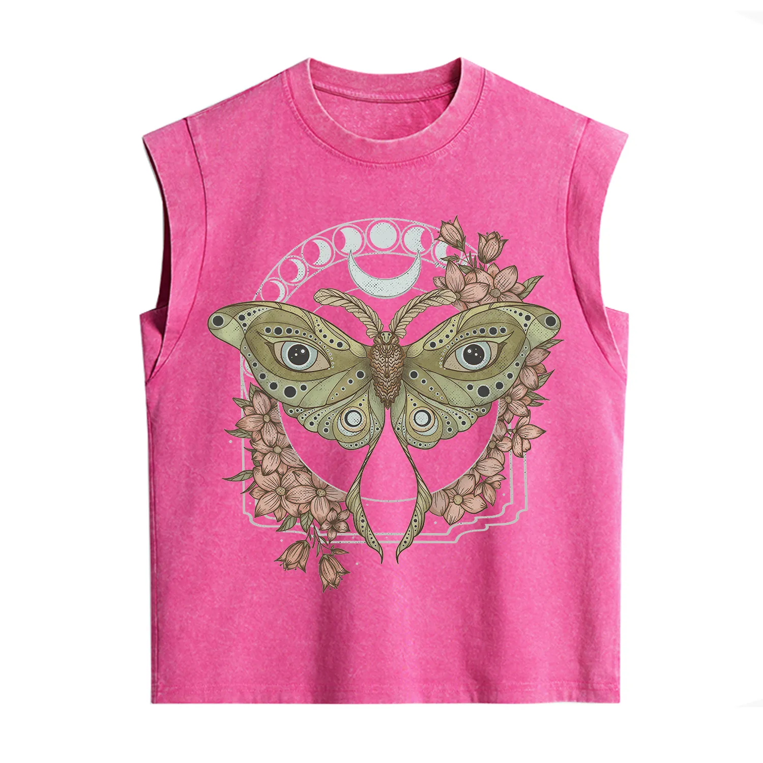 Purplehecate Luna Moth Vintage Washed Tank