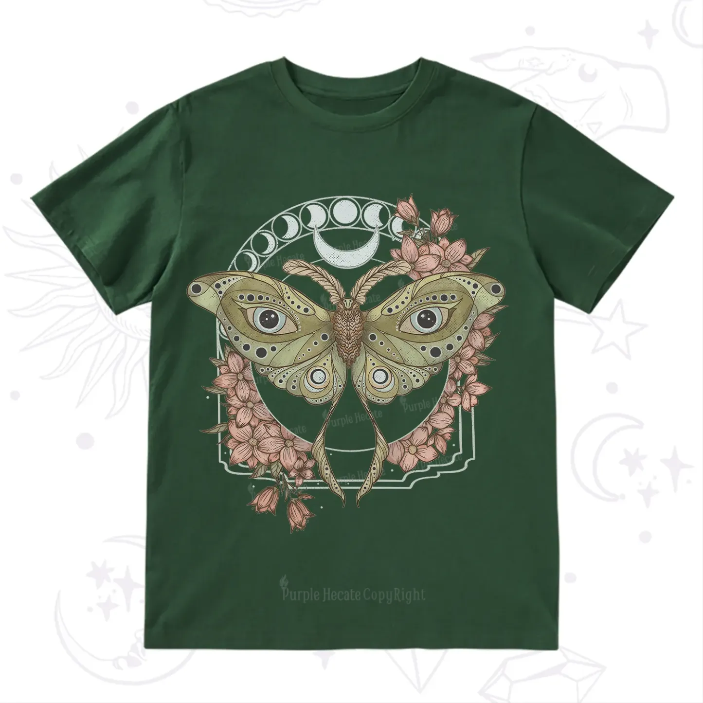 Purplehecate Luna Moth T-Shirt