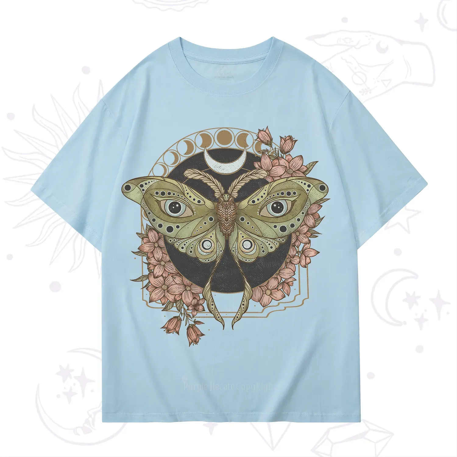 Purplehecate Luna Moth T-Shirt