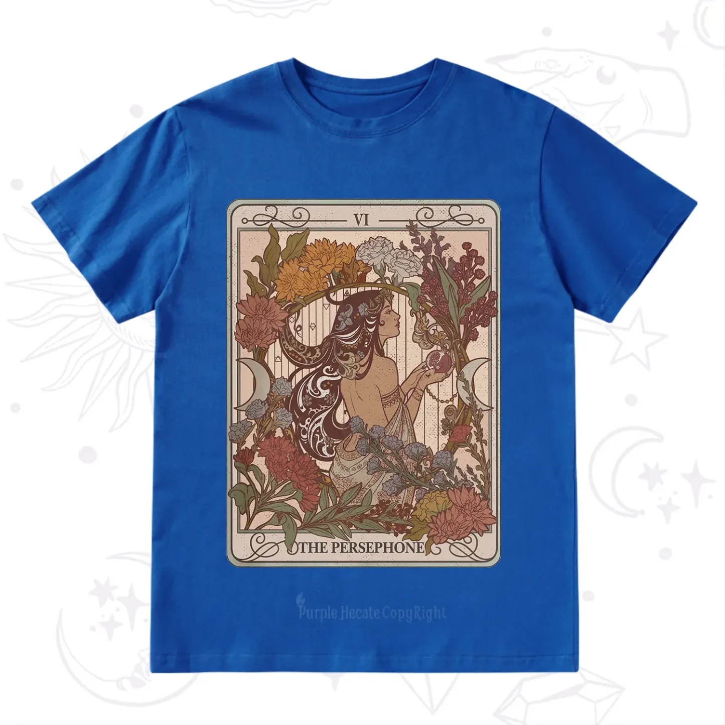 Purplehecate The Persephone Goddess Tarot Card T-Shirt